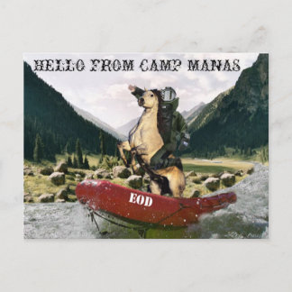 Carte postale EOD Camp Manas