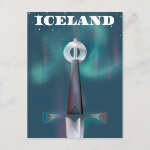 Carte Postale Épée médiévale d'Islande