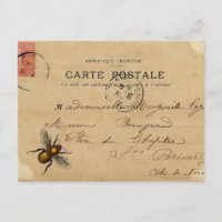 Carte postale Ephemera vintage