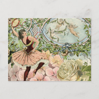 Carte Postale Ephémère de la danse gitane vintage