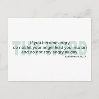 Carte Postale Éphésiens 4 : 26-27