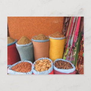 Carte Postale épices marrackech