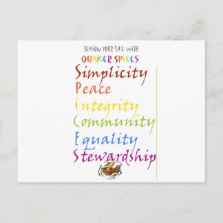 Carte Postale Épices Quaker