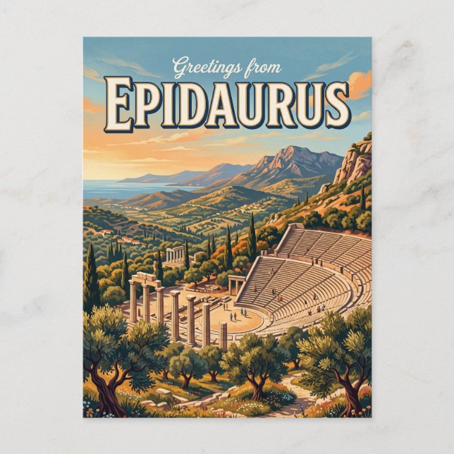 Carte Postale Épidaure Grèce (Devant)