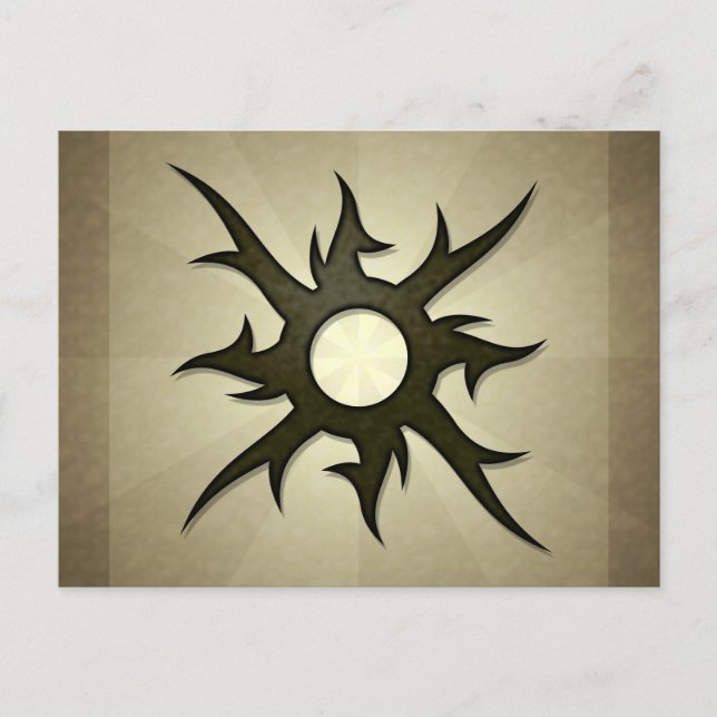 Carte postale Épines Solaires Tribales (Devant)