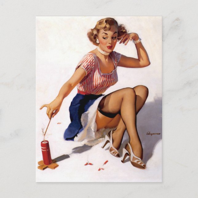 Carte Postale Épingle patriotique (Devant)