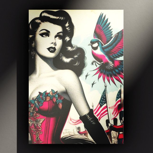 Carte Postale Épingle vintage alternative (Créateur téléchargé)