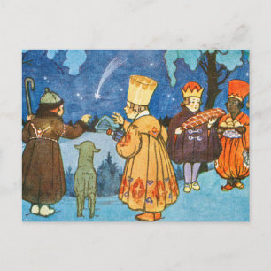 Carte Postale Épiphanie Trois Rois de l'Orient par Zdenek Guth