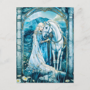 Carte Postale Épona déesse celtique des chevaux