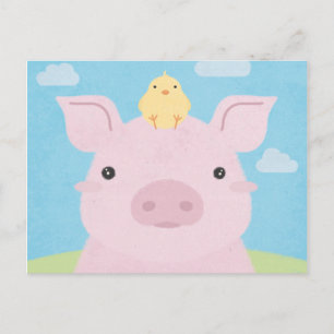 Carte Postale Époux - Piglet & Chick