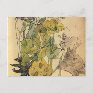 Carte Postale Épurer Avec Les Fleurs De Yham Charles Rennie Mack