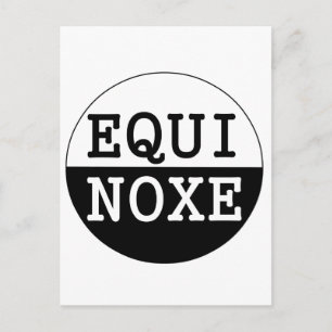 Carte Postale équinoxe noir et blanc