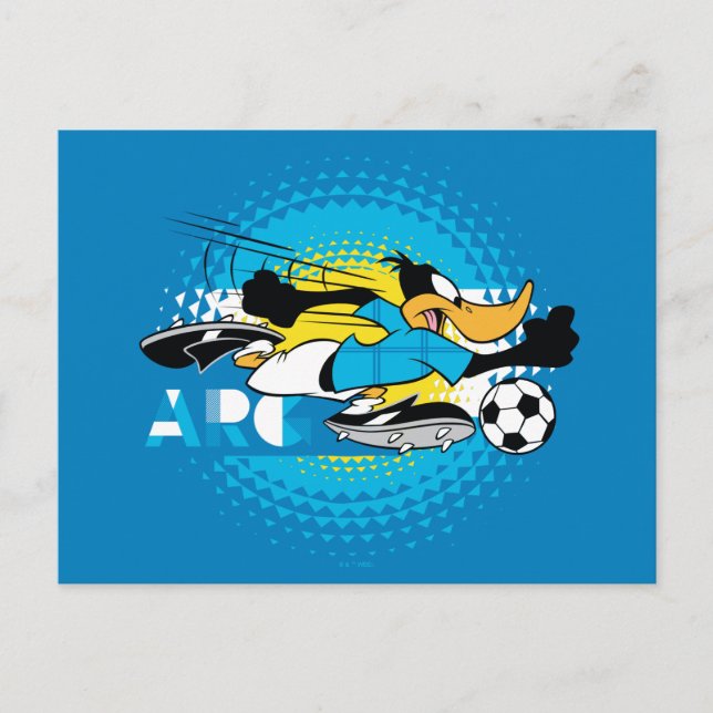 Carte Postale Équipe Argentine de football Graphique de DAFFY DU (Devant)