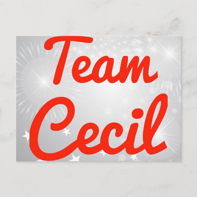 Carte Postale Équipe Cecil (Devant)