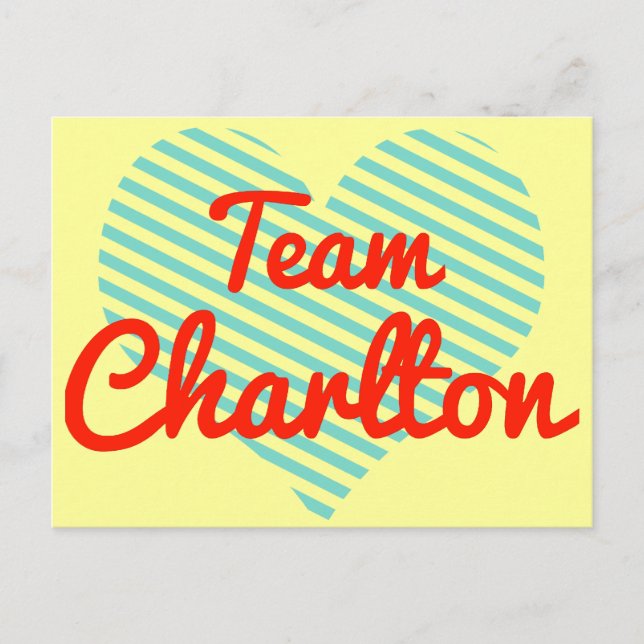 Carte Postale Équipe Charlton (Devant)