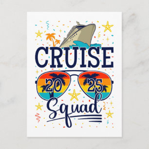 Carte Postale Équipe de croisière 2025 Vacances en croisière