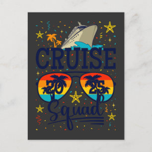 Carte Postale Équipe de croisière 2025 Vacances en croisière