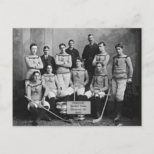 Carte Postale Équipe de hockey shamrock, Montréal, QC 1899"