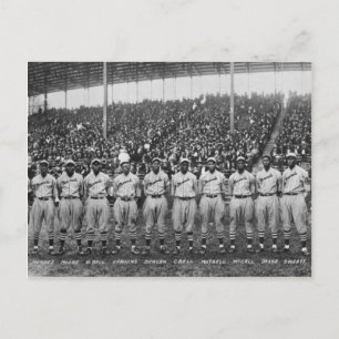 Carte Postale Équipe de Kansas City Monarchs de baseball
