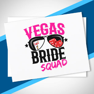 Carte Postale Équipe de mariée de mariage à Vegas EVegas enterre