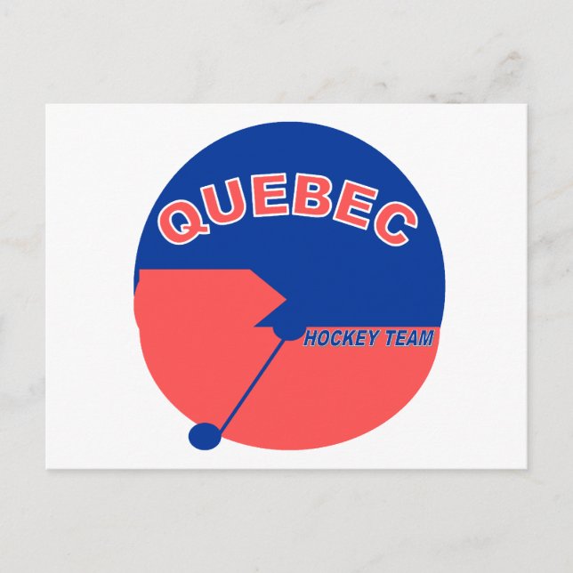 Carte Postale Équipe de Québec de hockey (Devant)