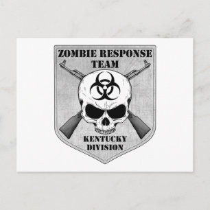 Carte Postale Équipe de réponse aux zombies : Division du Kentuc