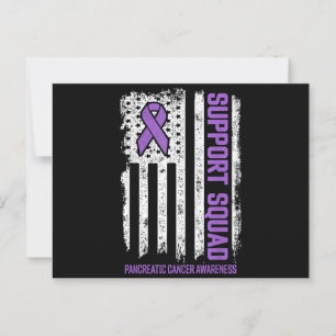 Carte Postale Équipe de soutien du cancer pancréatique Cancer du