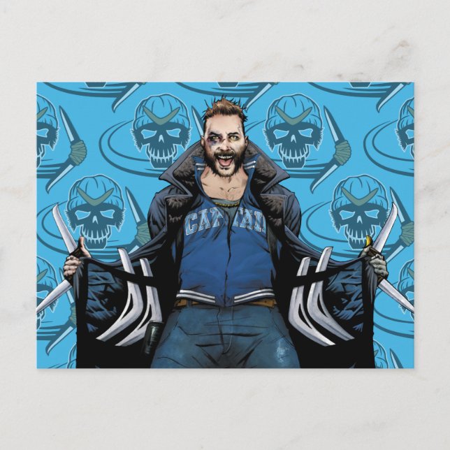 Carte Postale Équipe de suicide | Boomerang Comic Book Art (Devant)