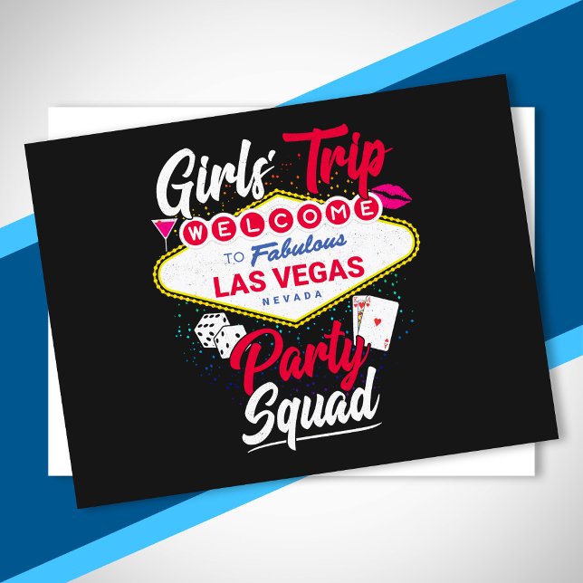 Carte Postale Équipe de Vegas - Fête à Vegas Voyage entre filles (Créateur téléchargé)