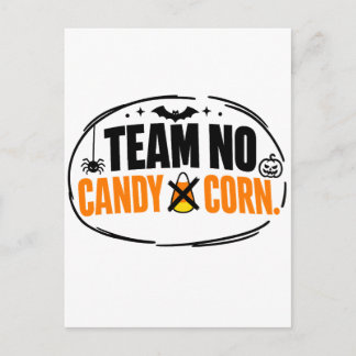 Carte Postale Équipe drôle Pas de maïs sucré Halloween