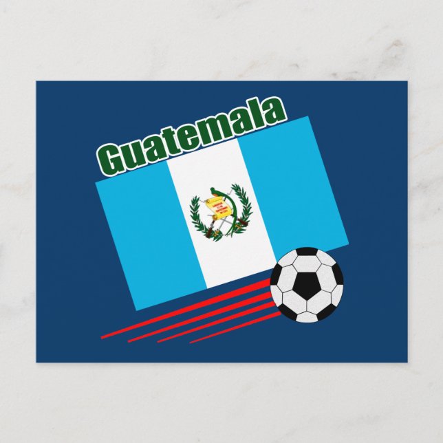 Carte Postale Équipe du Guatemala de football (Devant)