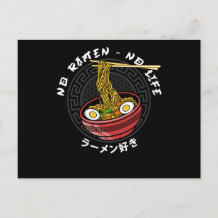 Carte Postale Équipe du Ramen Club   No Ramen No Life