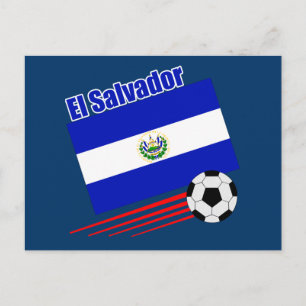 Carte Postale Équipe du Salvador de football