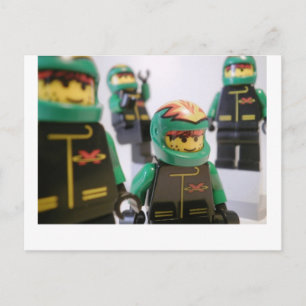 Carte Postale Équipe motocyclette Minifig