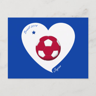 Carte Postale Équipe nationale japonaise de football Japon 2014 