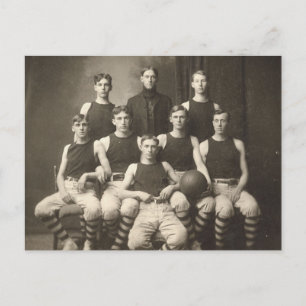 Carte Postale Équipe vintage de basket-ball