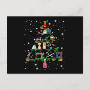 Carte Postale Équipements de crochet Arbre de Noël Couvert de Lu
