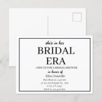 Ère de mariage minimaliste moderne personnalisée d