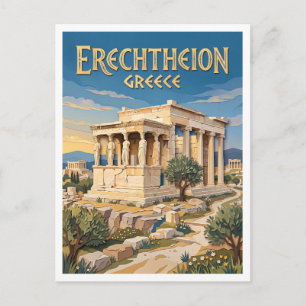 Carte Postale Érechthéion Athènes Grèce