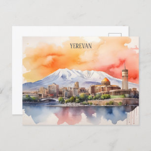 Carte Postale Erevan aquarelle