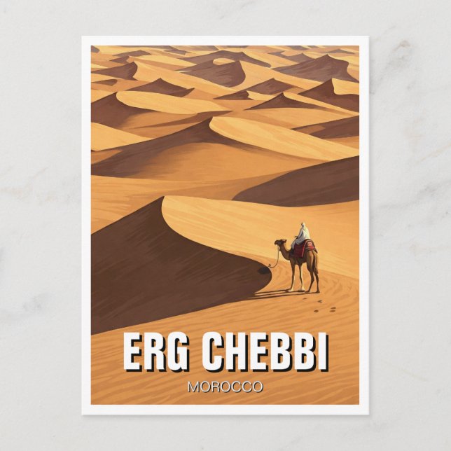 Carte Postale Erg Chebbi Merzouga Maroc Voyage (Devant)