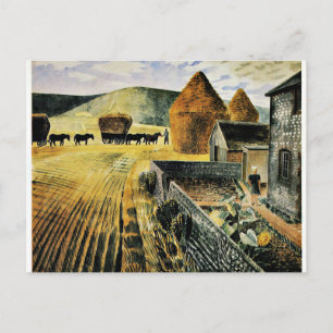 Carte Postale Eric Ravilious - Furlong, célèbre peinture