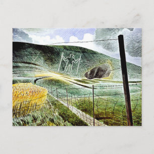 Carte Postale Eric Ravilious - The Wilmington Giant, fine art