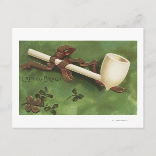 Carte Postale Erin Go Bragh, tuyau ivoire (Devant)