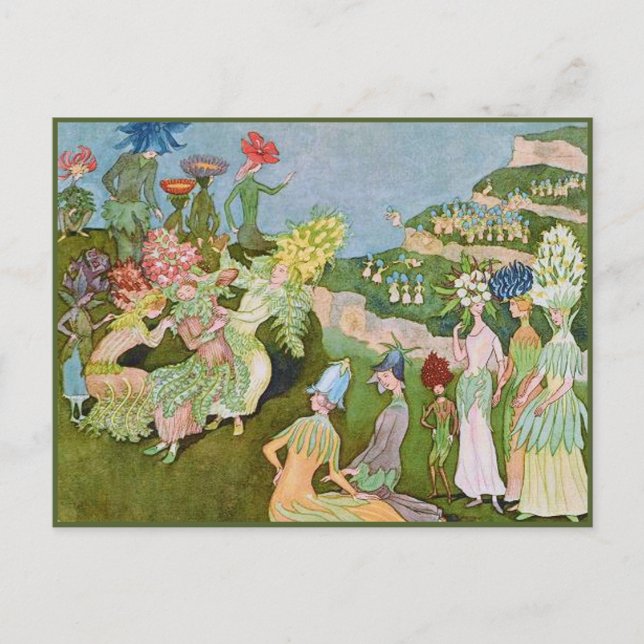 Carte Postale Ernst Kreidolf Vintage Flower Tale (Devant)