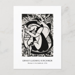 Carte Postale Ernst L. Kirchner - Art moderne noir et blanc