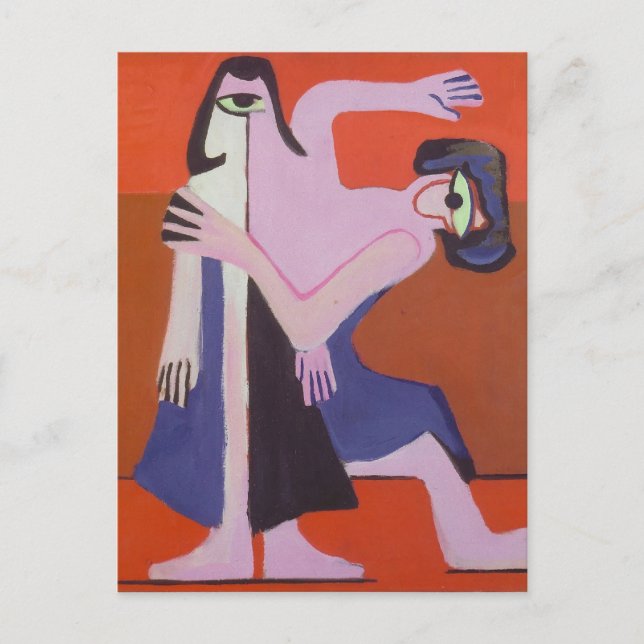 Carte Postale Ernst Ludwig Kirchner - Danse Masque (Devant)