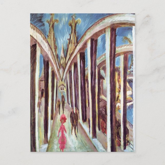 Carte Postale Ernst Ludwig Kirchner - Le pont du Rhin (Devant)
