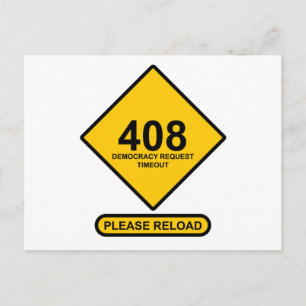 Carte Postale Erreur 408 : Délai d'expiration de la demande de d