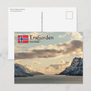 Carte Postale Ersfjorden Norvège